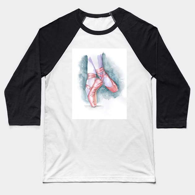 Sneaker Ballet Baseball T-Shirt by rchaem